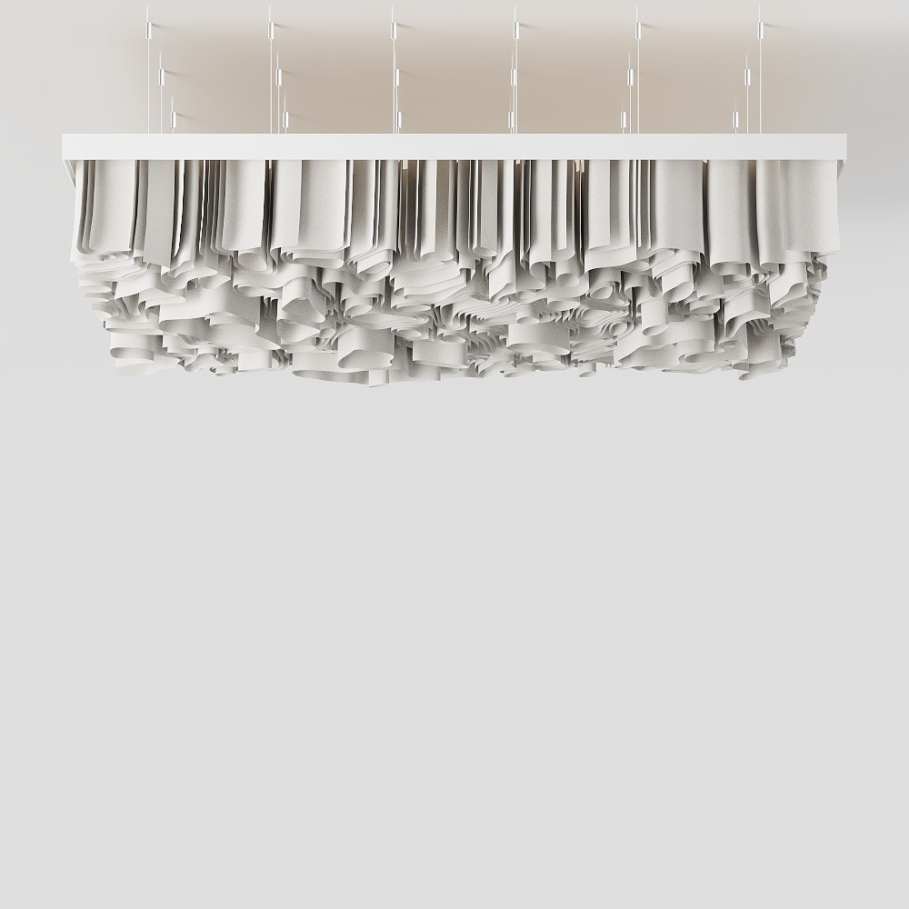 Luminous Chandelier 3D model for Contemporary Spaces