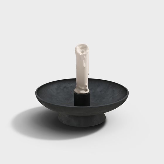 Minimalist Candle Holder 3D Model