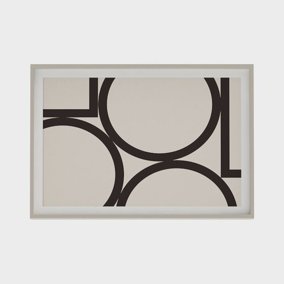 Abstract Line Artwork 3D model