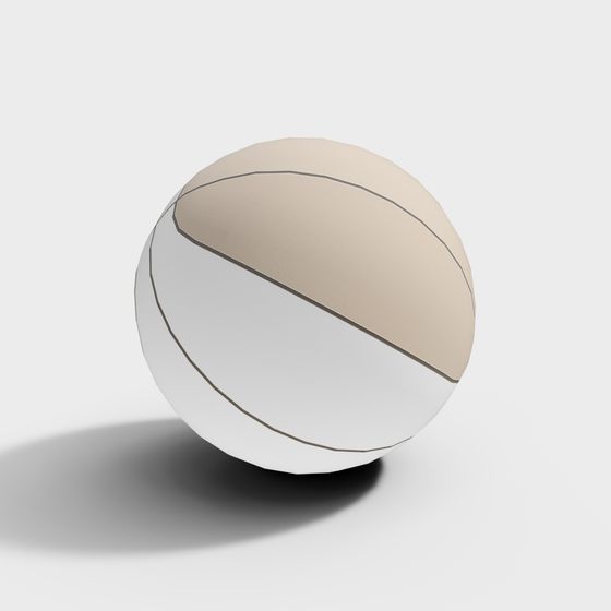 Minimalist Basketball 3D model