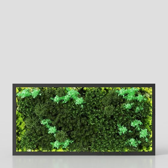 Forest Wall Low Poly 3D Model