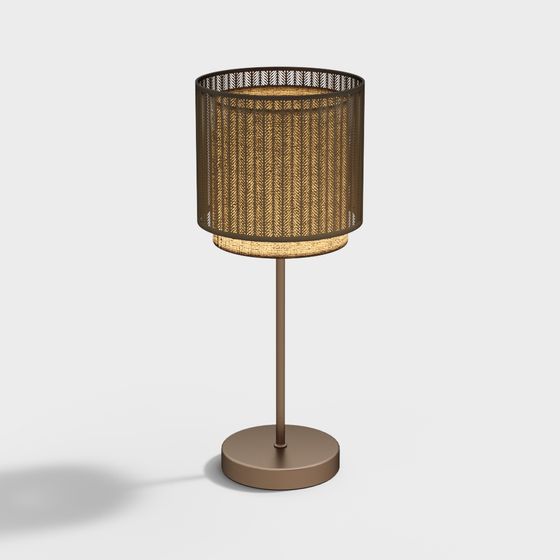 Stylish Low Poly Table Lamp 3D model