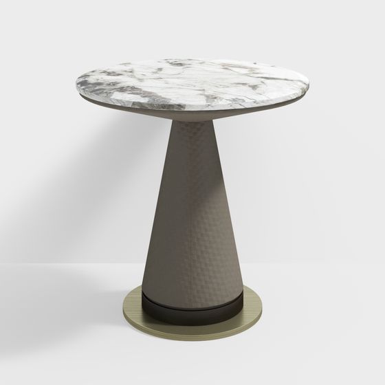 Minimalist Round Table 3D model for Modern Aesthetics
