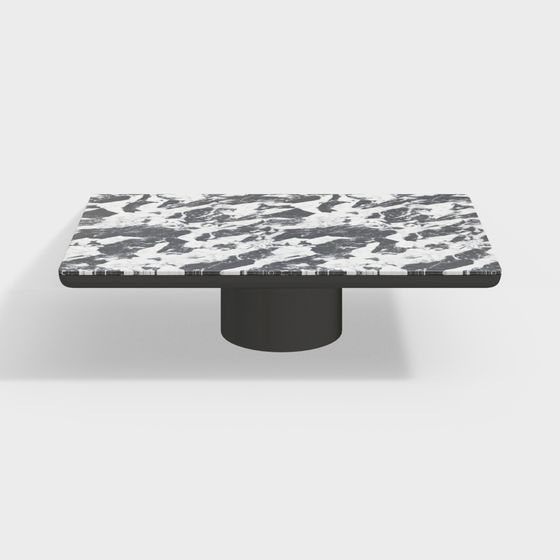 Elegant Floating Marble Coffee Table 3D model