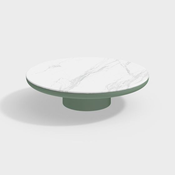 Sleek Low-Poly Round Table 3D Model for Creative Spaces