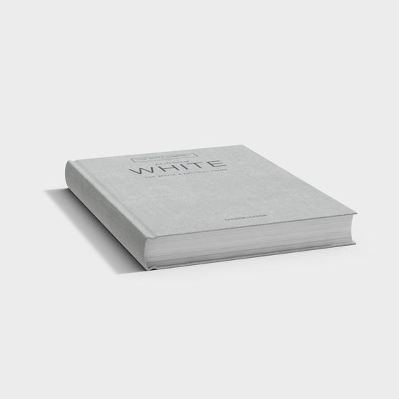 Minimalistic 3D Book Model 'WHITE'