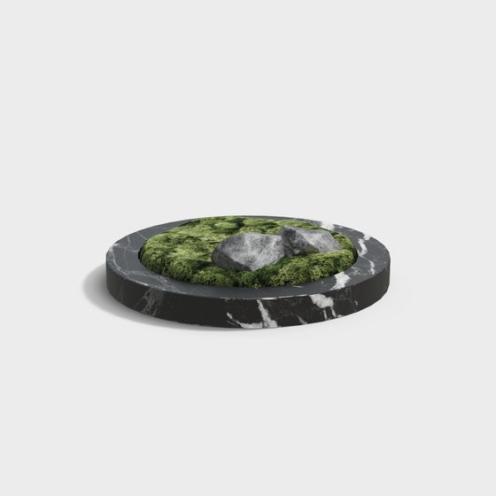 Round Stone Platform 3D model