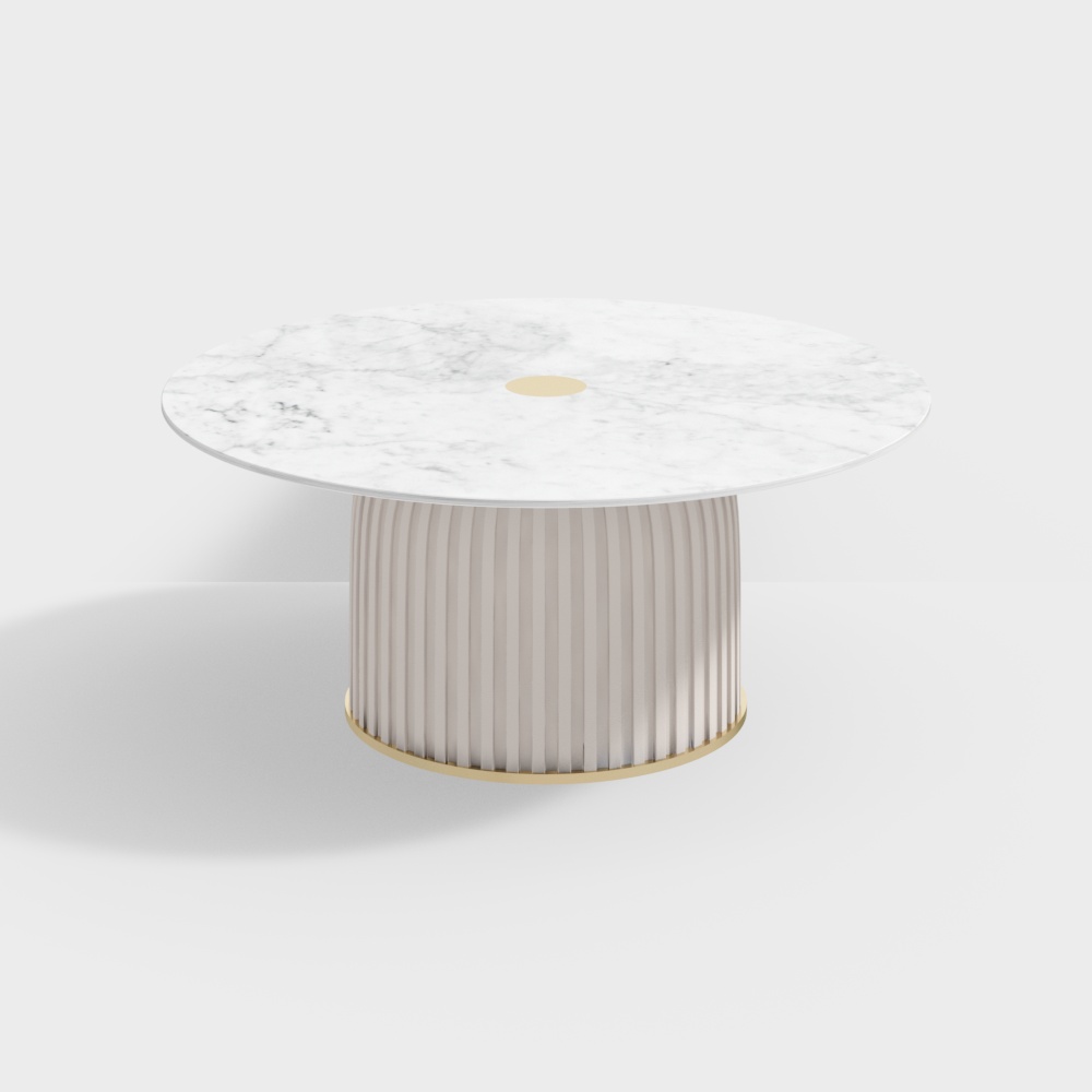 LS620L1-A Coffee Table - White + Dark Brown