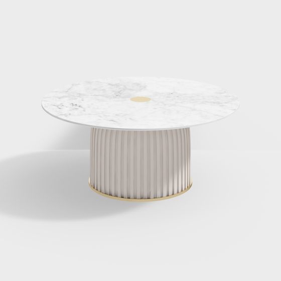 Bàn cà phê LS620L1-A - trắng + nâu đậm