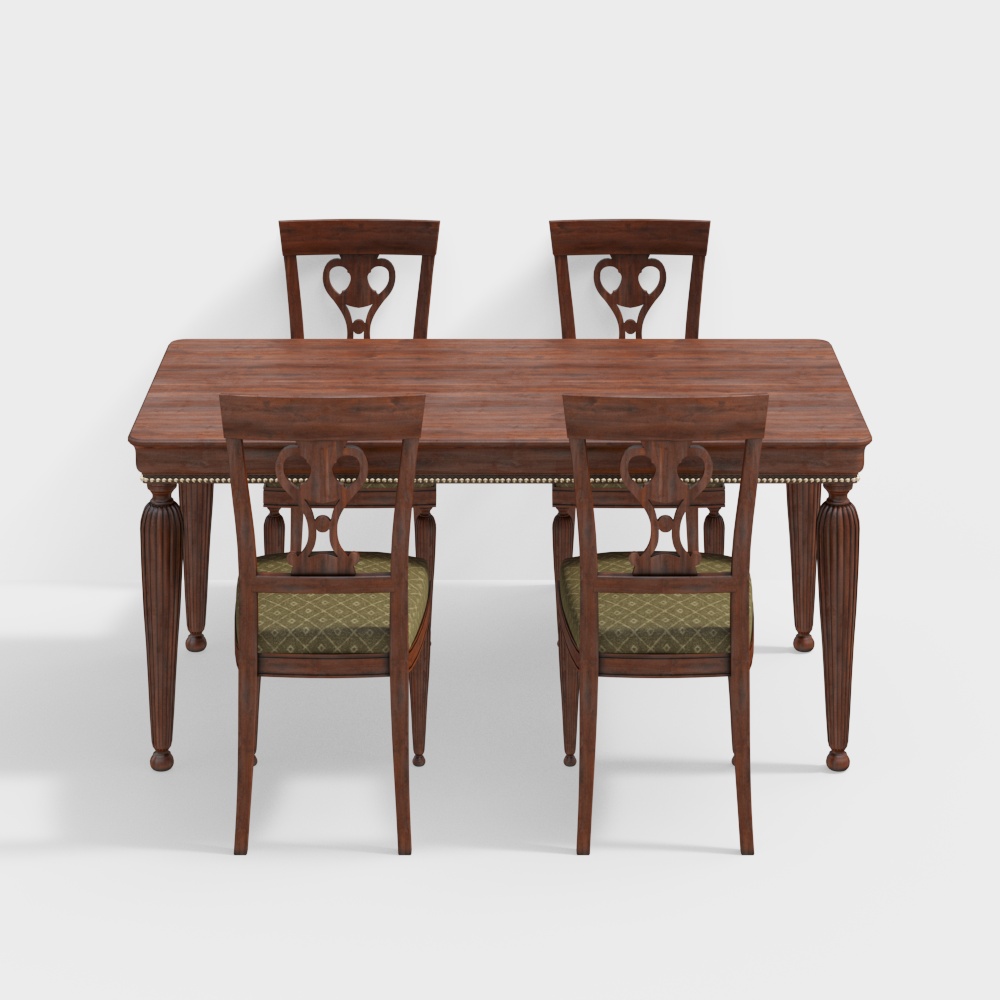 Modern dining table and chair combination
