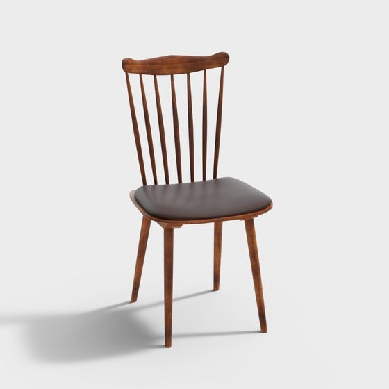 Vintage Wooden Chair 3D model for Modern Design
