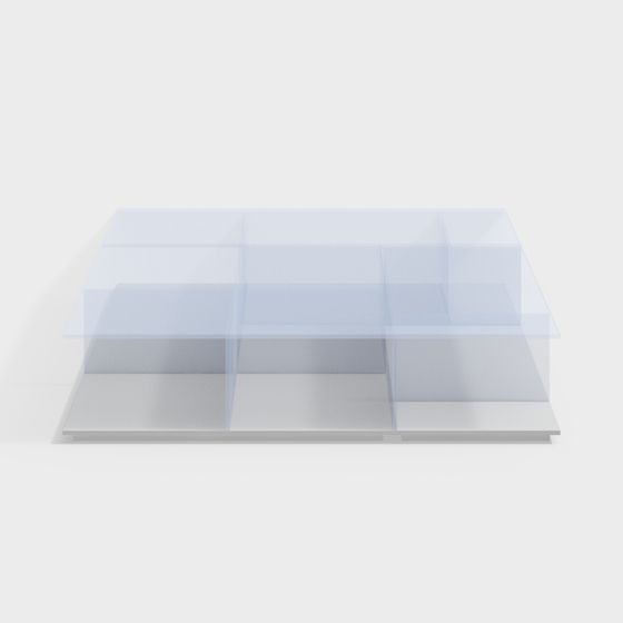 Transparent Glass Display Stand 3D model