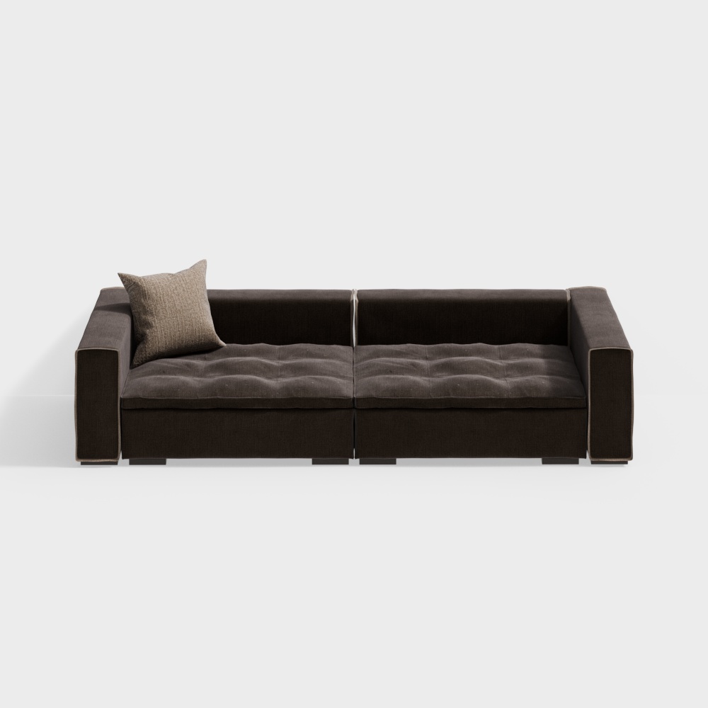 Modern simple multi person sofa