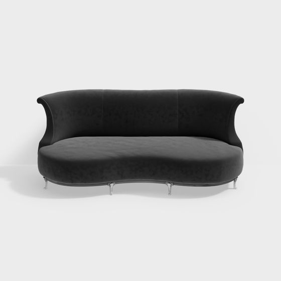 Streamlined Elegance Sofa 3D model