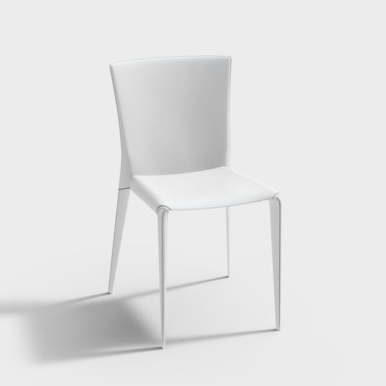 Urban White Chair 3D model