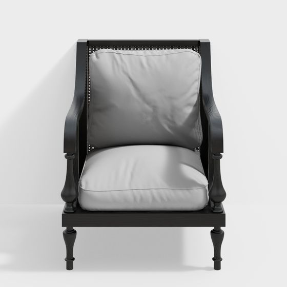 Vintage Sofa 3D model with Polygon Style