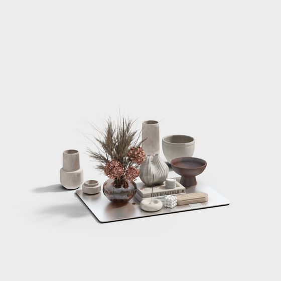 Urban Tranquility Corner 3D model for Modern Spaces