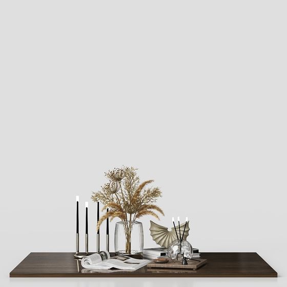 Cozy Desk Decoration 3D model