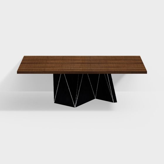 Geometric Art Dining Table 3D model