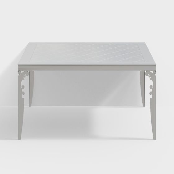 Elegant 3D Model Dining Table with Classic Touch