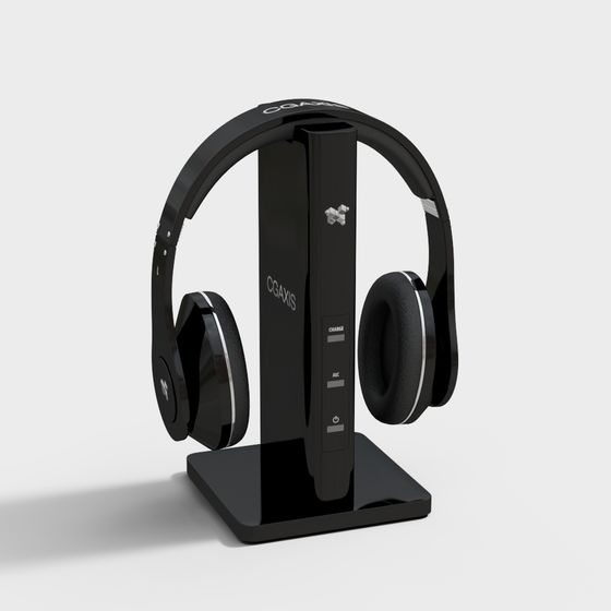 CGAxis Headphone Stand 3D model