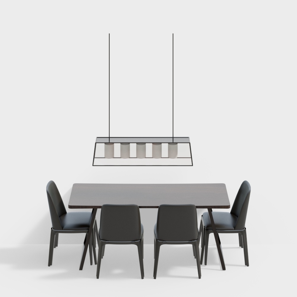 Modern simple dining table combination