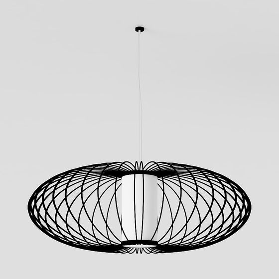 Unique Geometric Chandelier 3D model