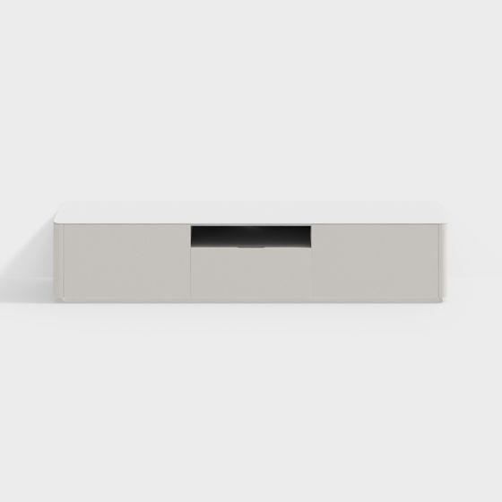TV Cabinet 3D Model in Beige