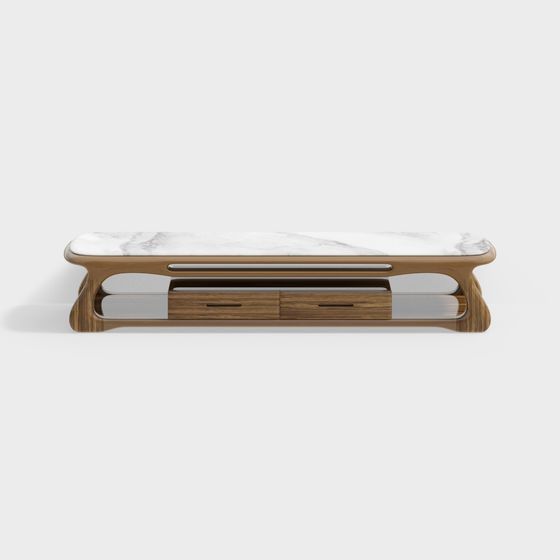 Sleek Coffee Table 3D model for Modern Interiors