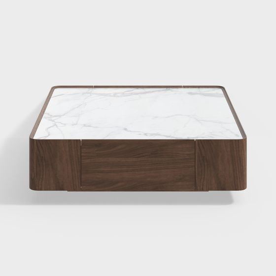 Square Marble Coffee Table 3D model