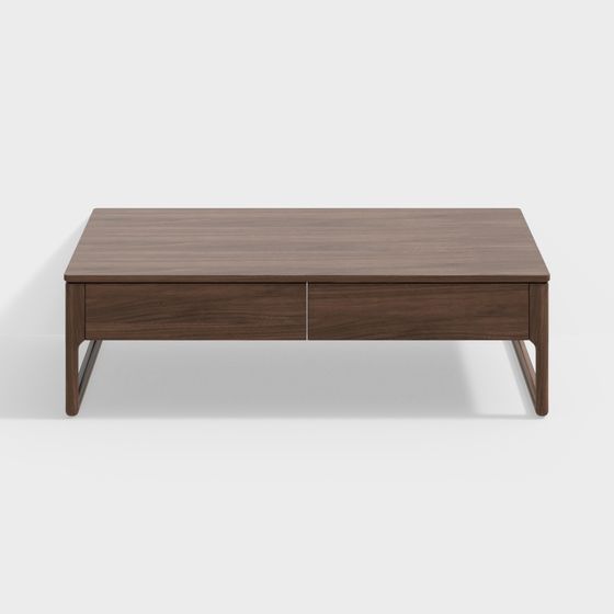 Urban Wooden Coffee Table 3D model