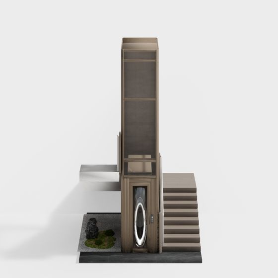 Urban Tower 3D model for Modern Aesthetics