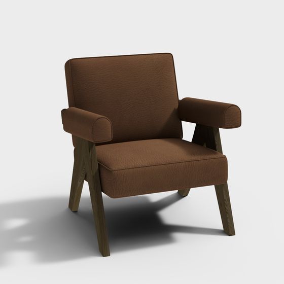 Vintage Sofa 3D model - Low Poly Design