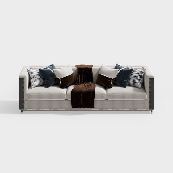 Elegant 3D Sofa Model for Modern Home Design