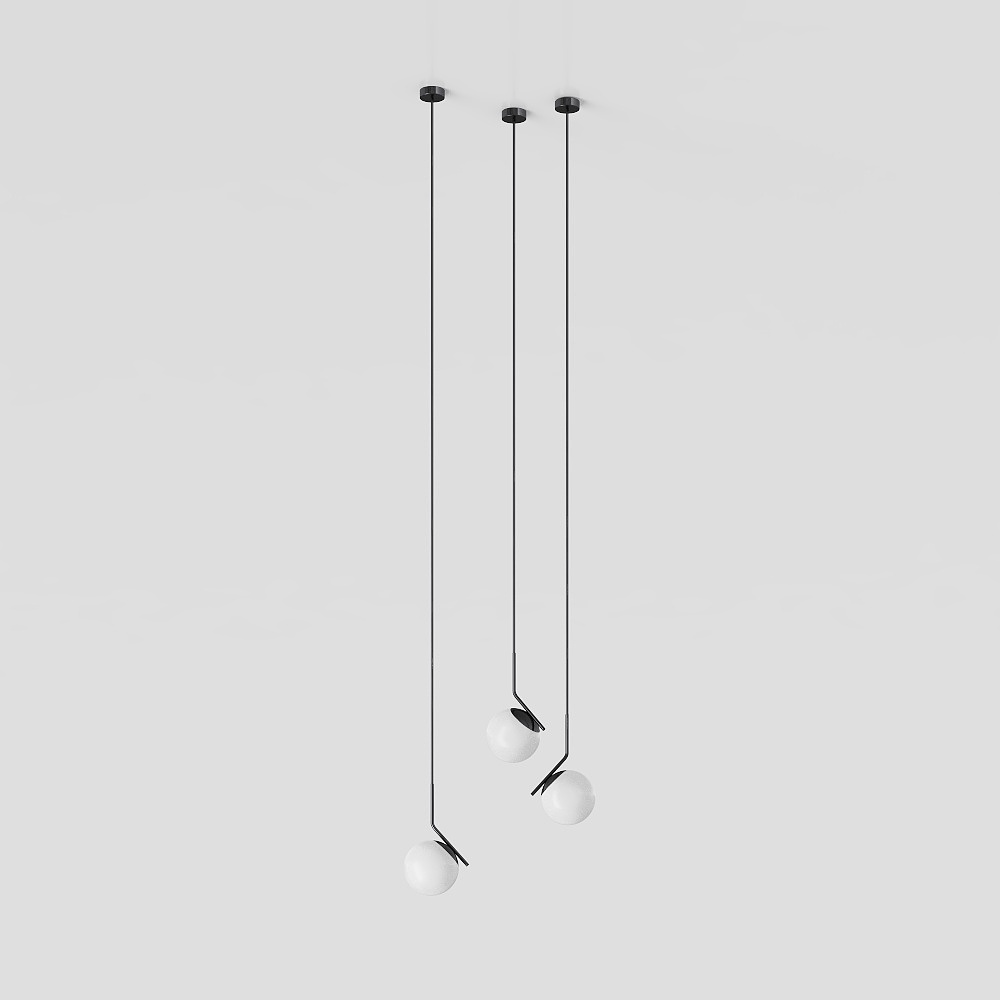 Modern living room decorated with chandeliers