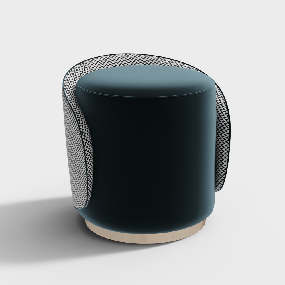 Wohnzimmer Einzelsofa Hocker