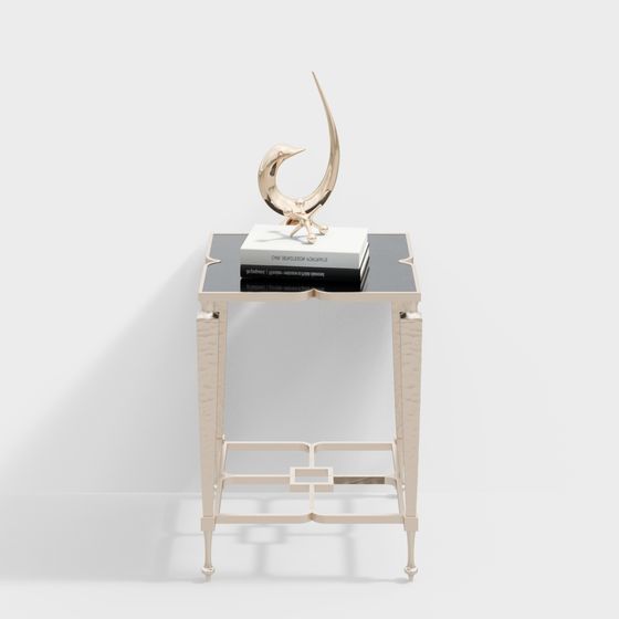 Elegant Polygonal Side Table 3D model