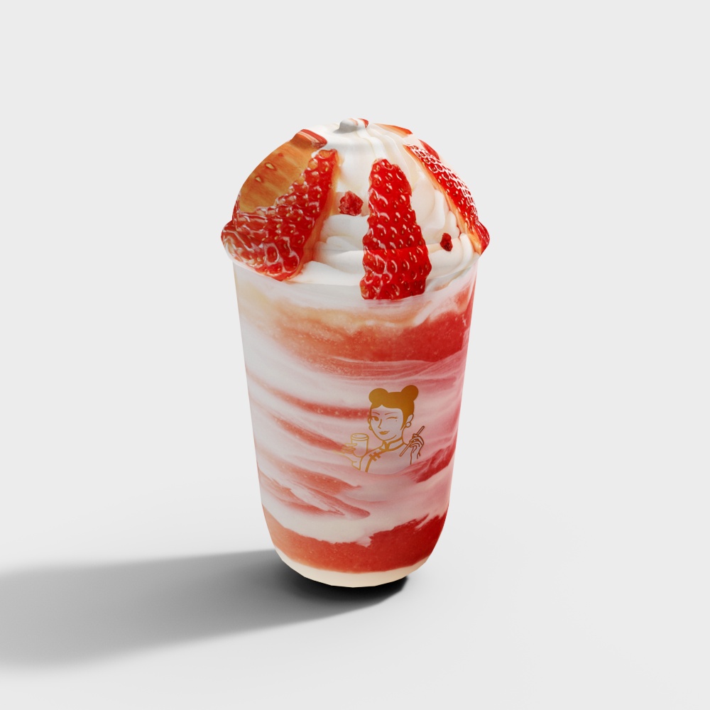 Strawberry sundae