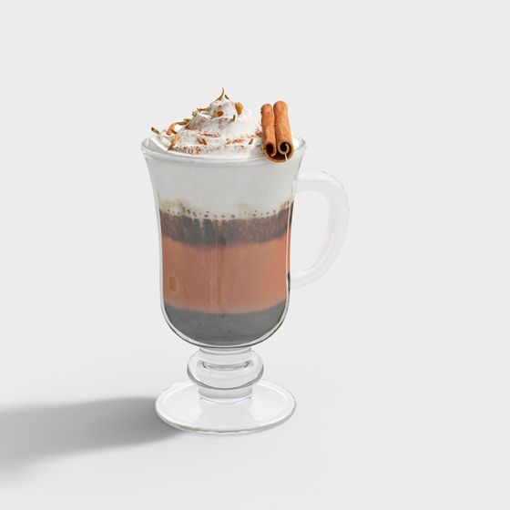 Warm Hot Chocolate 3D model for Cozy Designs