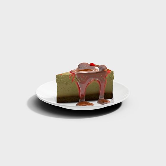 Visually Appealing Low Poly Cake 3D model