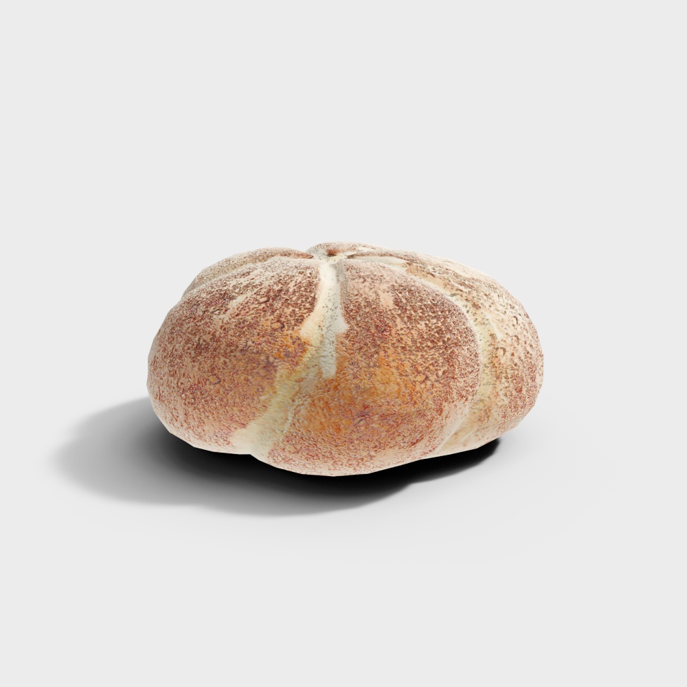 Desert Eye Low Poly Stone Ball 3D model