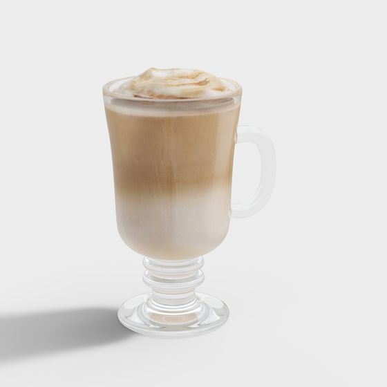 Realistic Latte 3D model for Creative Projects