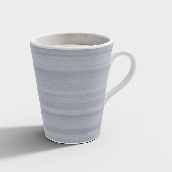 Charming Low-Poly Ceramic Cup 3D model