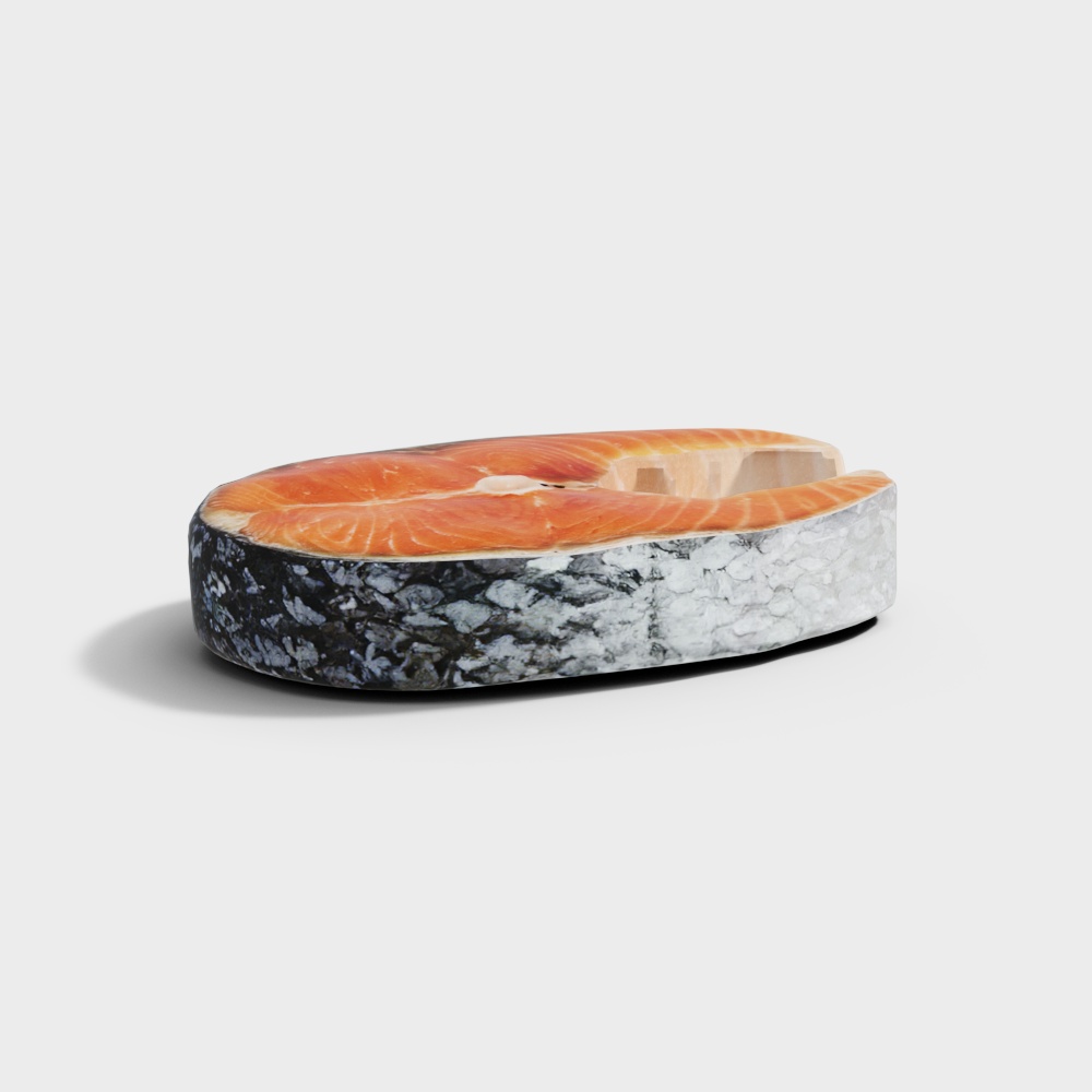 Realistic Salmon Platter 3D model