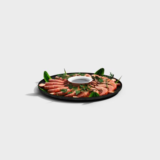 Seafood Platter 3D model