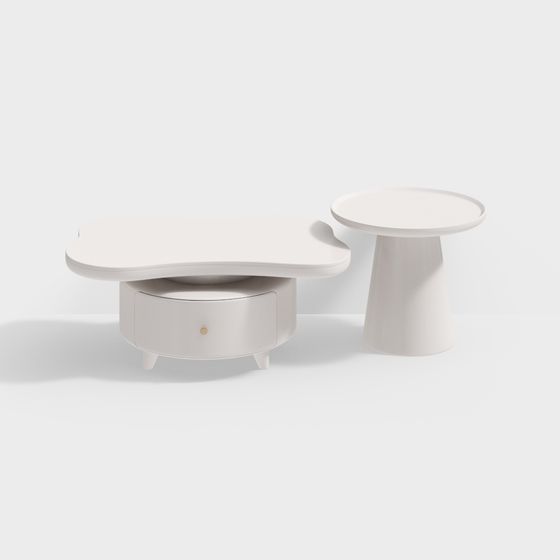 Cloud Table Set 3D model for Modern Interiors