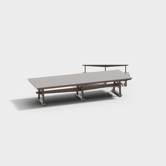 Urban Long Table 3D model for Modern Designs