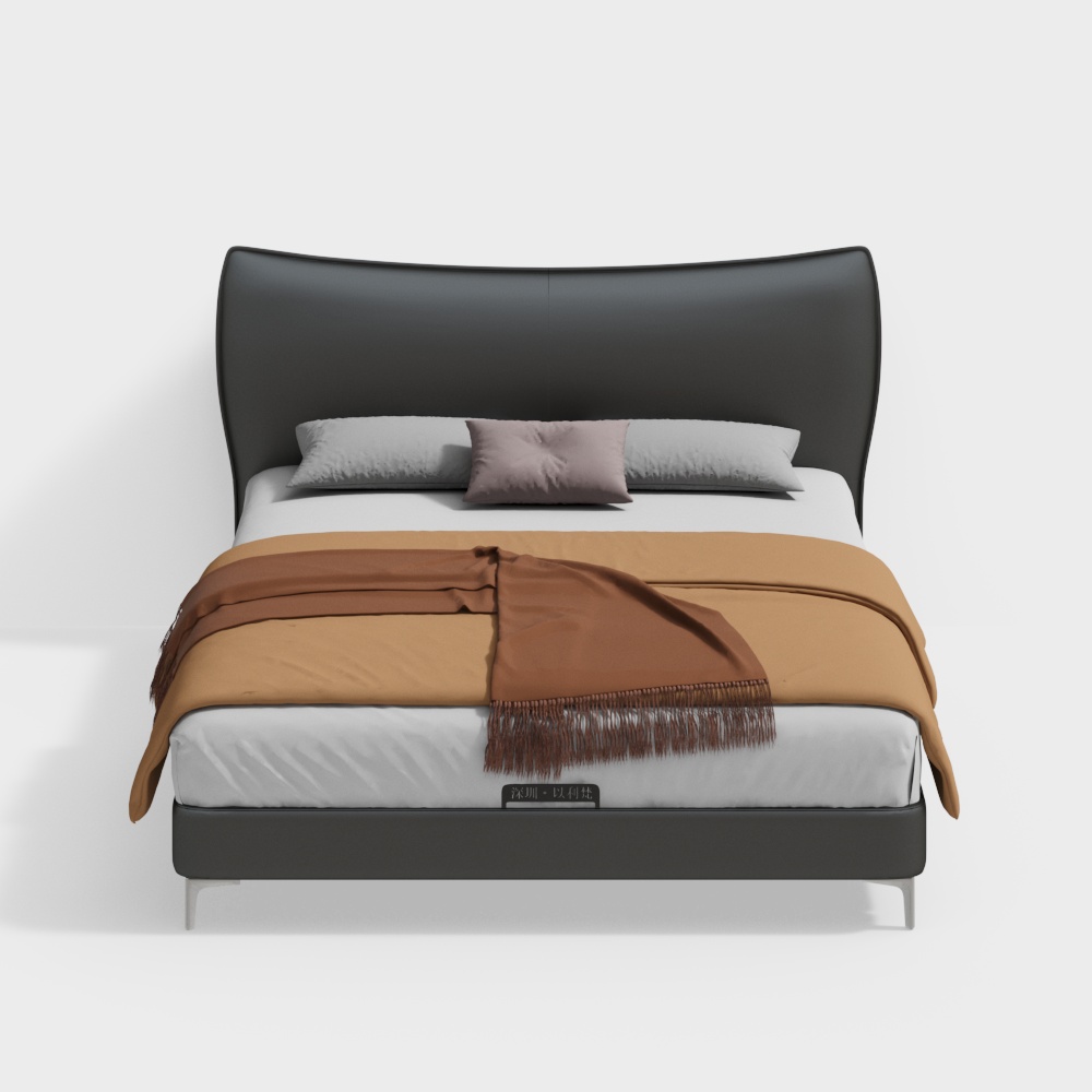 1.8m leather double bed