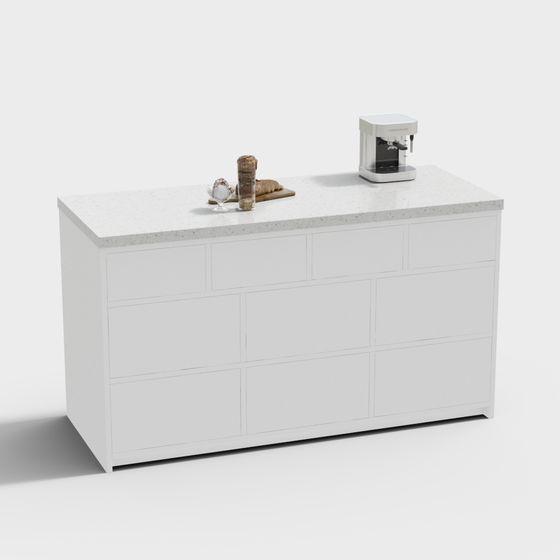 Urban Living Room Cabinet 3D model