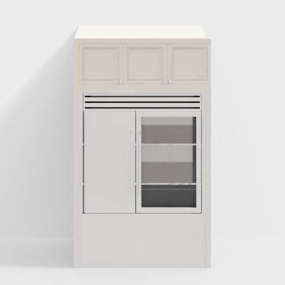Stylish Urban Mini Bar 3D model for Contemporary Spaces